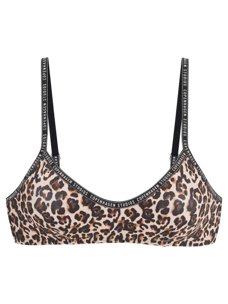 Copenhagen Studios Sutien costum de baie bej / maro / negru alb