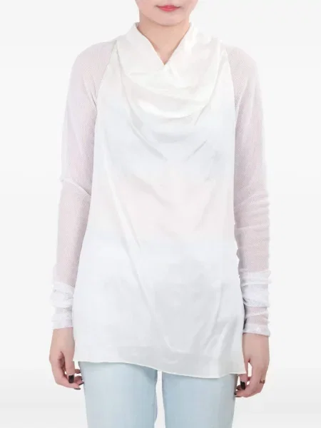 Top Vera Wang z siateczką biały