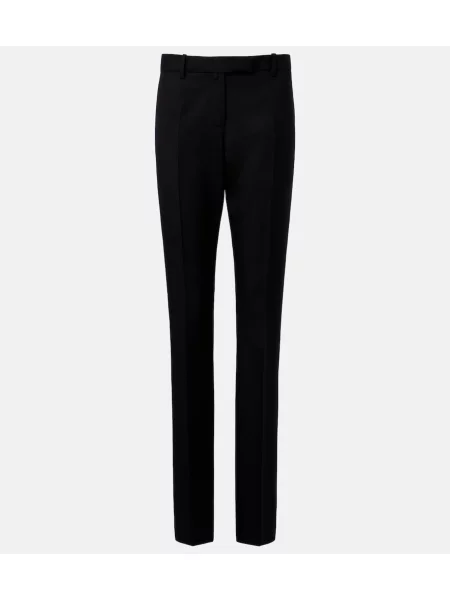 Pantaloni Calvin Klein Collection de lână negru
