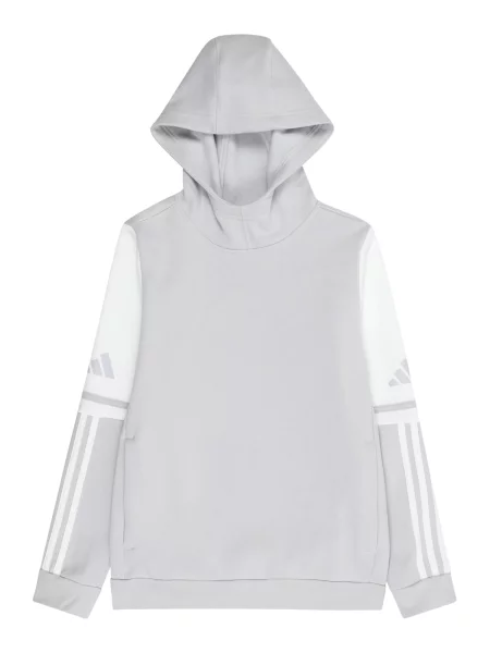 ADIDAS PERFORMANCE Αθλητική μπλούζα φούτερ Squadra 25 Sweat Hoodie ανοικτό γκρι λευκό