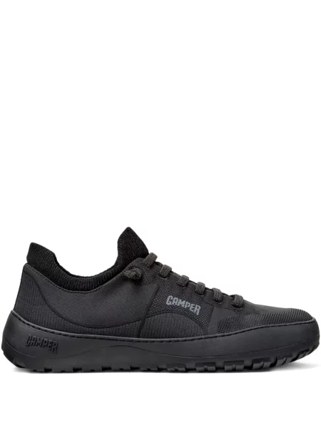 Sneakerși Camper cu șireturi tricotate negru