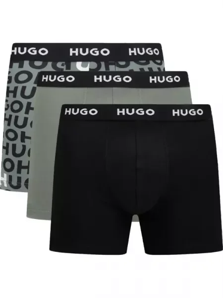 Hugo Bodywear 3 db-os boxeralsó szett Design zöld
