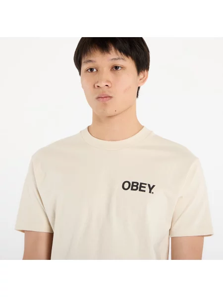 T-shirt OBEY Doberman Classic T-Shirt Cream M