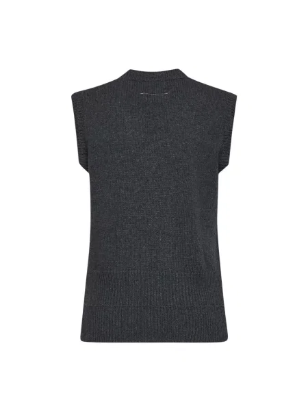 Sweter Mm6 Maison Margiela wełniany szary
