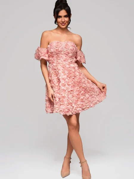 Rochie de seară Edoti de costum gri