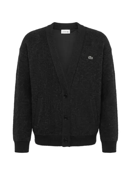 Cardigan Lacoste de lână gri