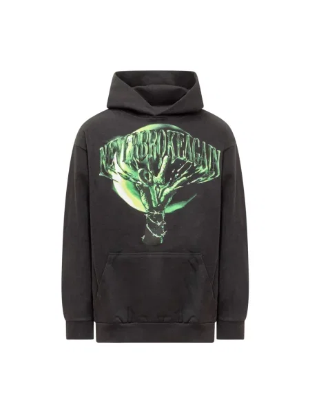Bluza z kapturem Vlone z kapturem czarna