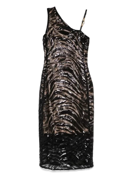 Rochie midi Just Cavalli până la genunchi de costum negru