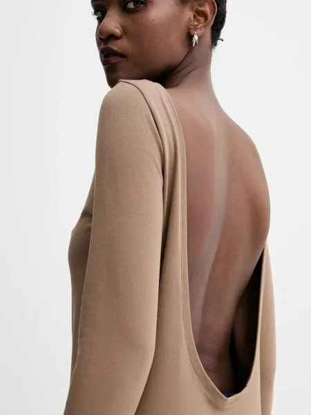Лонгслів MUUV. оголена спина 0 коричневий