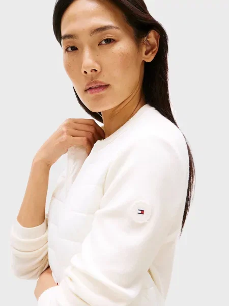 Утеплений бомбер Tommy Hilfiger білий