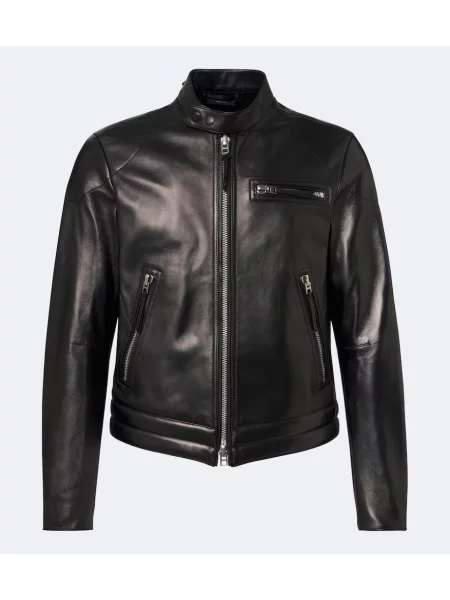 Geanta de piele Tom Ford negru