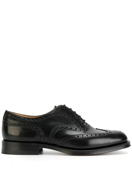 Brogues Church's din țesătură twill negru