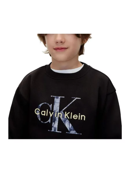 Mikina Calvin Klein Jeans čierna