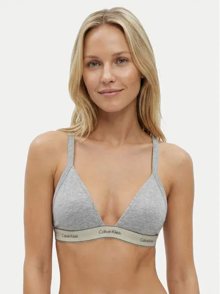 Calvin Klein Underwear Podprsenka melírovaná sivá