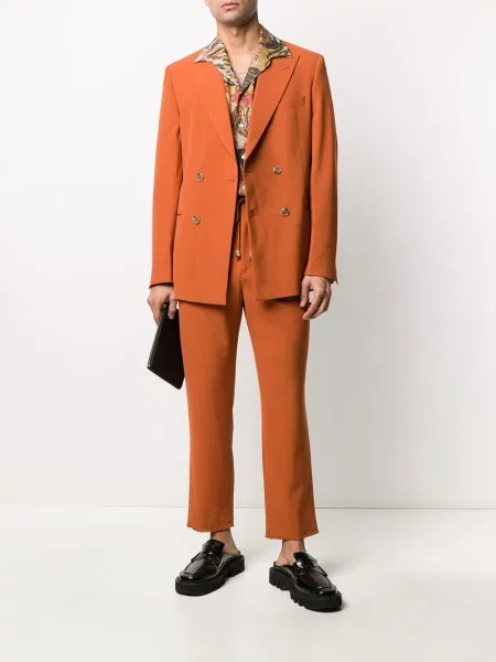 Cropp pantaloni Nanushka portocaliu