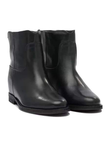 Buty do kostki Via Roma 15 skórzane czarne