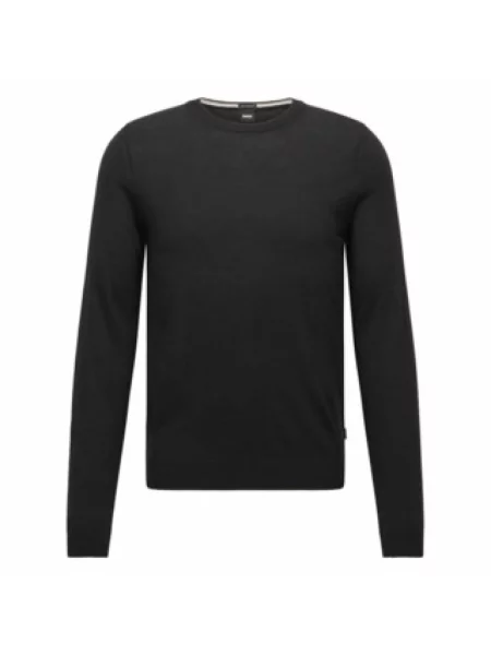 Boss Sweter Leno grau czarny