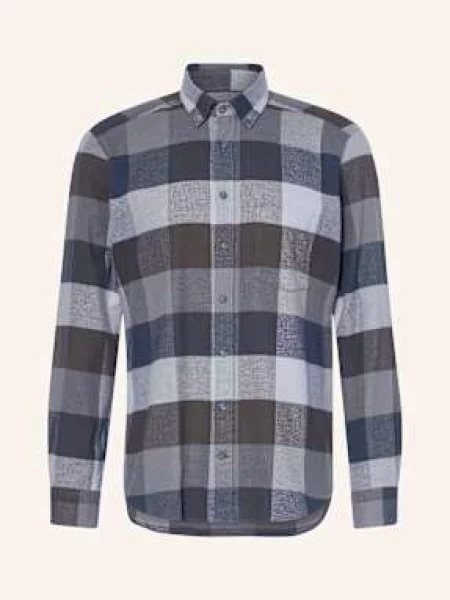 Strokesman's Flanelová Košile Regular Fit šedá/ černá/ tmavě modrá černá