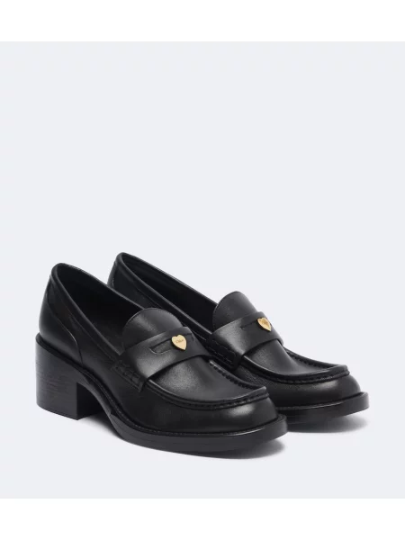Pantofi cu toc Chloé din piele negru