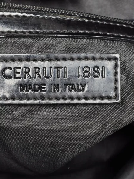 Жакардова шопинг чанта Cerruti 1881 черно