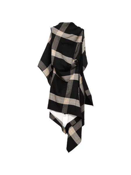 Rochie Loewe în carouri drapată negru