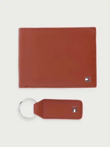 Tommy Hilfiger Set portofel și breloc maro