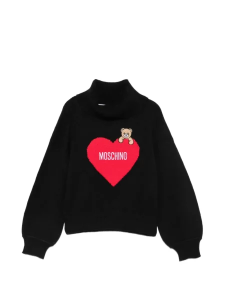 Sweter dziecięcy Moschino czarny