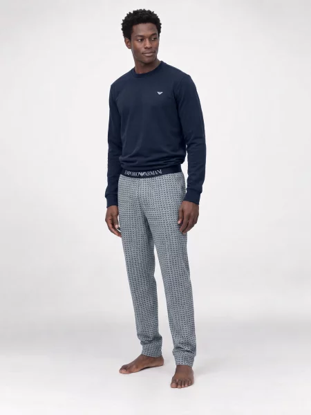 Pijamale Emporio Armani albastru