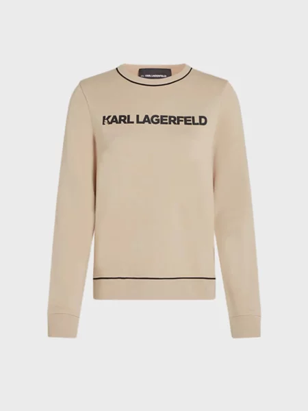 Світшот Karl Lagerfeld бавовна/поліестер бежевий