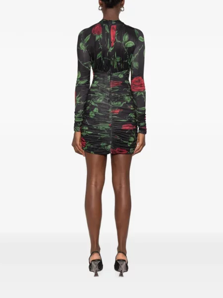 Rochie mini Blumarine cu volane negru