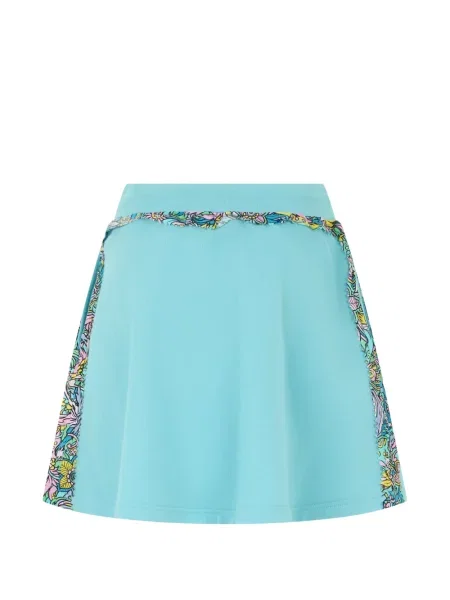 Fusta mini Moschino cu imagine cu cordon albastru