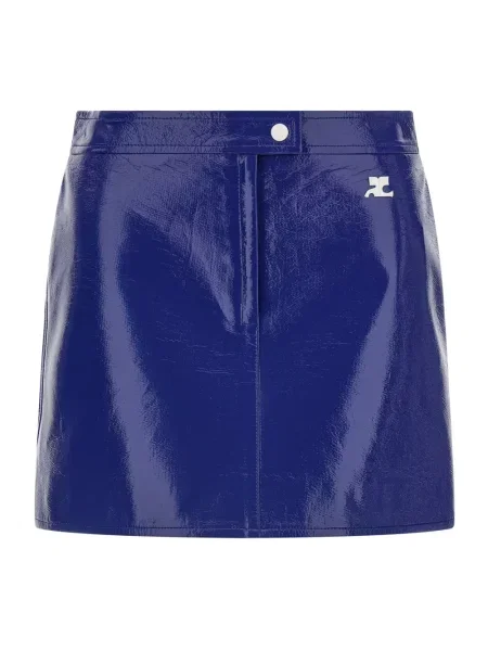 Mała mały spódnica mini Courreges niebieska