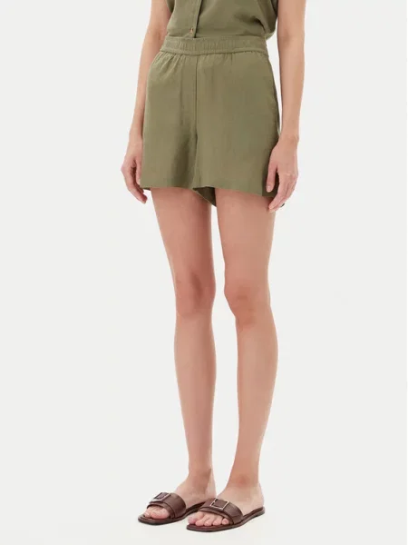 Σορτς υφασμάτινο Vero Moda πράσινο