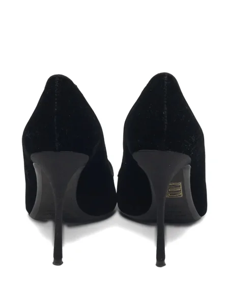 Sametové lodičky Nicholas Kirkwood s výšivkou černé