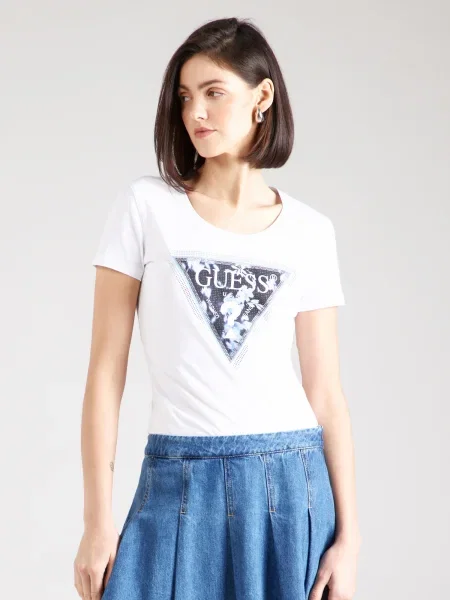 Guess Tricou alb