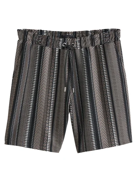 Next Kalhoty béžová / hnědá / černá bílá