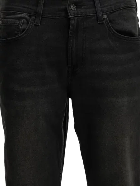 Blugi drepți 7 For All Mankind negru