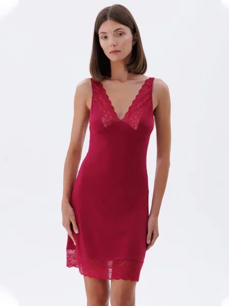 Нічна сорочка Leinle бордовий