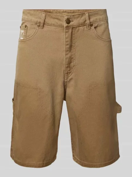 Szorty o kroju regular fit z 5 Karl Kani brązowe