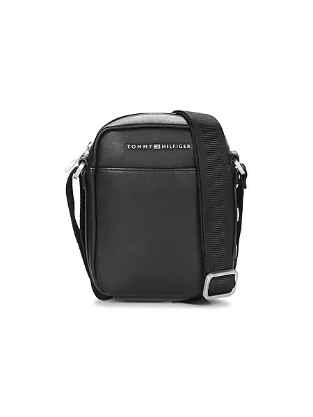 TOMMY HILFIGER Torba za čez ramo / bela črna