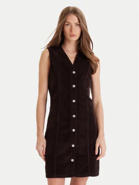 Vero Moda Sukienka codzienna Eden brązowy