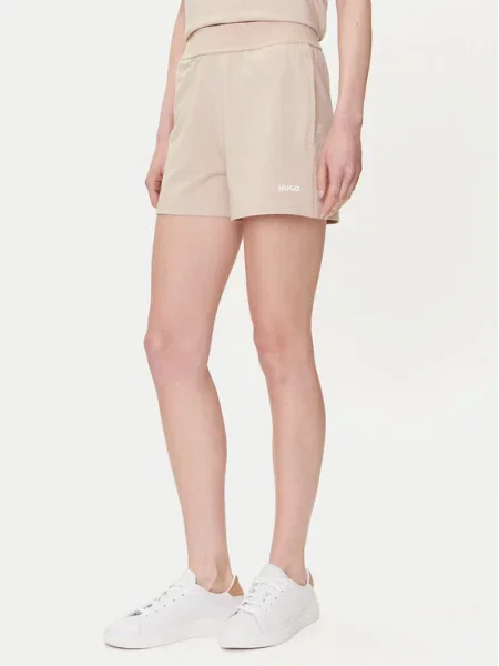 HUGO Спортивні шорти бежевий