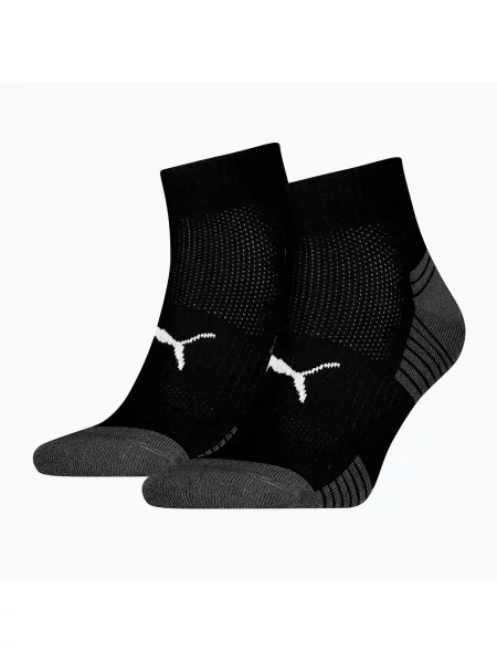 Zokni PUMA Sport Cushioned Quarter 2 pairs black. Méret: EU fekete