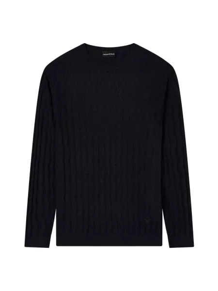 Sweter Emporio Armani z lyocellu niebieski