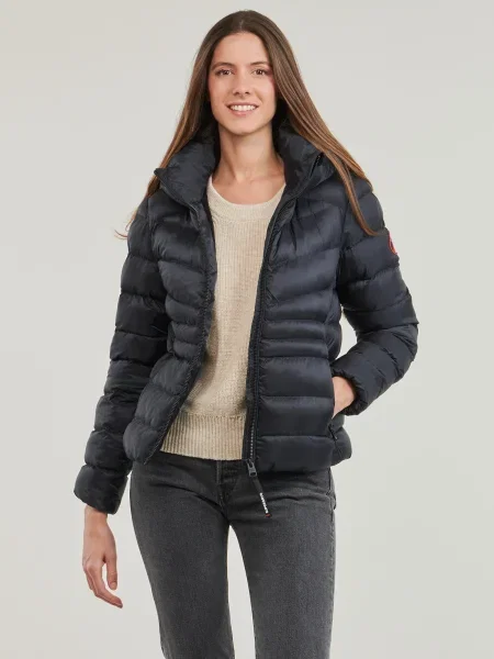 Prechodná bunda Superdry s kapucňou modrá