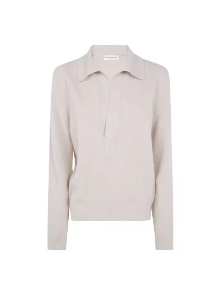 Sweter Victoria Beckham beżowy