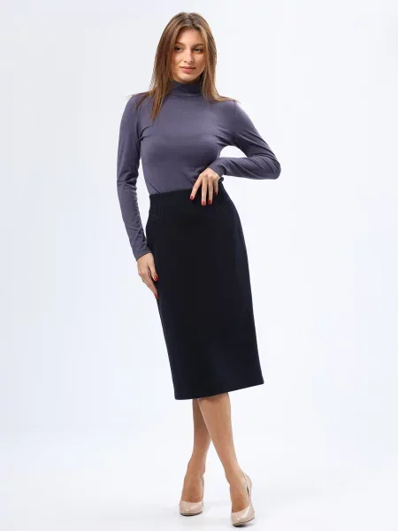 CAT ORANGE Спідниця міді Темно-синій синя