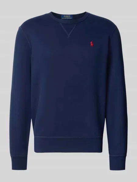 Bluza z wyhaftowanym logo Polo Ralph Lauren niebieska