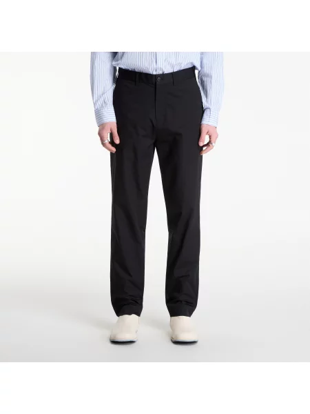 Kalhoty FRED PERRY Slim Fit Twill Trousers Black 36 černé