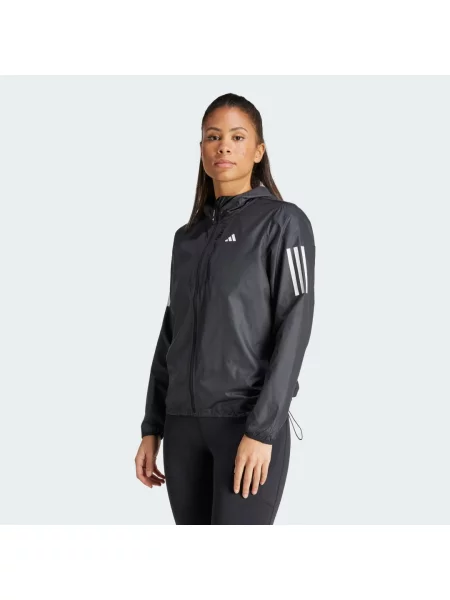 Adidas Běžecká bunda Own The Run Černá bílá